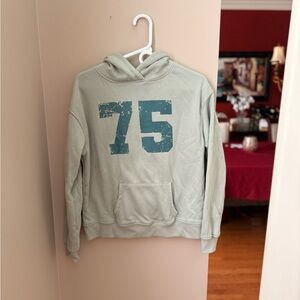 Women’s Primark Light Green Hoodie with '75' Print